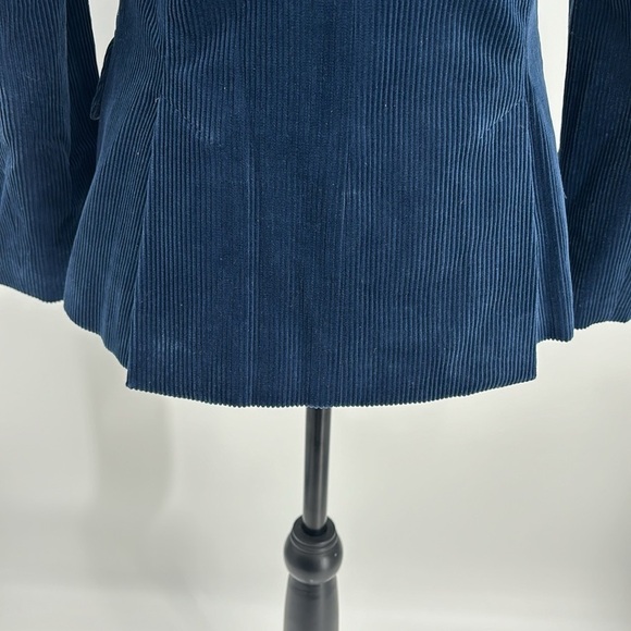 Stella Mccartney Double-breasted Cotton-corduroy Blazer Blue 38/ size US small - Picture 8 of 14